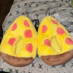 Toddler Pizza slippers and lightening McQueen light up slippers brand new